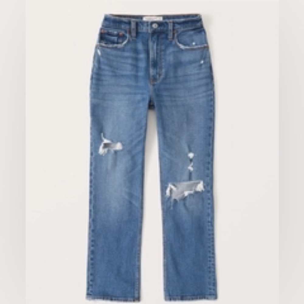 Abercrombie High Rise Straight Jean